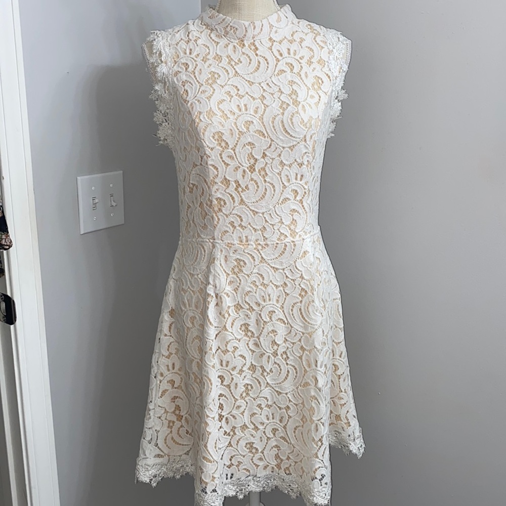 Francesca’s Lace Lined Backless Dress NWOT